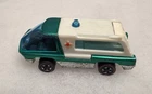 A51 Mattel Hot Wheels Redline 1969 Green Ambulance - the Heavyweights