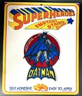 Super Heroes INSTANT STAINED GLASS - Batman DC Aviva 1975 Unused Decor Vintage