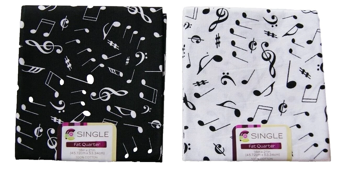 Quilting Craft Fabric Lots Music