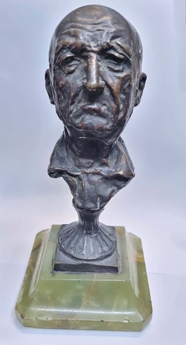 Statua vecchio spagnolo figura hombre español ilustre bronzo bronzo 21 cm