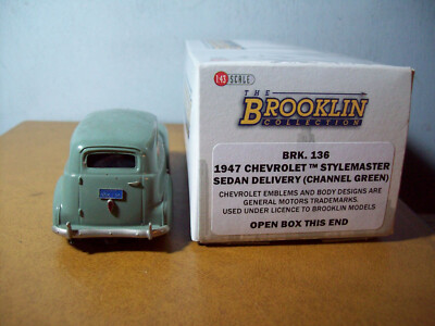 Miniature Brooklin BRK136 - Chevrolet Stylemaster Delivery 1947, échelle 1/43, Verte