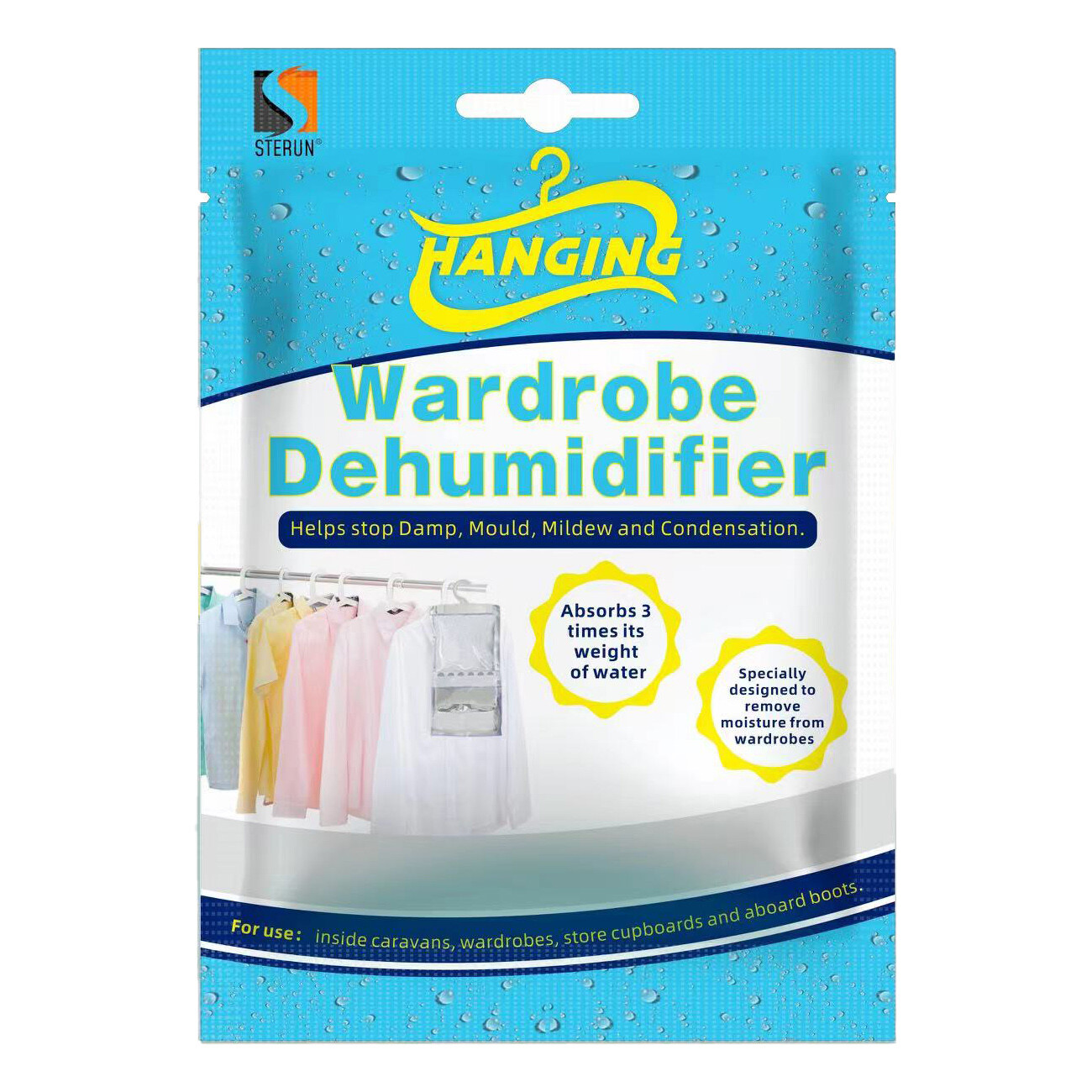 118 Hanging Dehumidifier Wardrobe Damp Mould Mildew Moisture