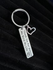 Thank You For Helping Me Build My Life Keychain, Thank You Gift, Thank You