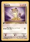 1999 Pokemon Jungle 1st Edition #56 Meowth NM/MT *d2