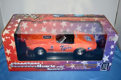 American Muscle Detroit Tigers 1968 Corvette 50th Anniversary 1:18