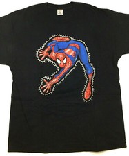 Vtg 90s Spiderman T-Shirt Spidey Sense Climbing Marvel Comics Hero Tee Delta 2XL