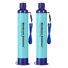 Personal Water Filter Straw Purifier 4-Stage,for Hiking Emergency Survival,2PACK