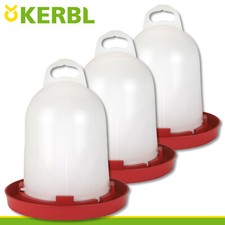 3 x 5,5 l Napój dla kurczaka Poidła dla skrzydeł Poidła dla krzeseł Poidła plastikowe czerwone