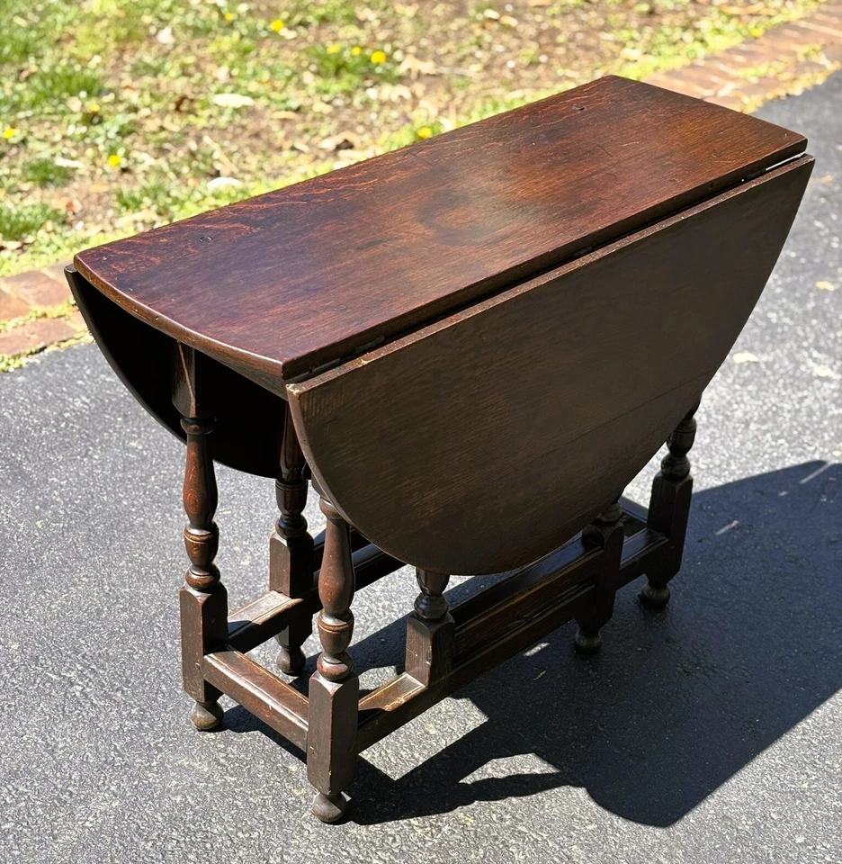 Стол William and Mary Oak Gateleg 18 века -- Доступна доставка - Изображение 3 из 4