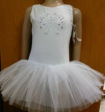 Sansha Ballerina tutu dress white Y2702C cotton attached tutu 3 layer net Child