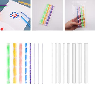 8x Acryl Mandala Streichwerkzeuge zum Zeichnen DIY auf