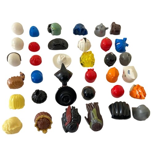 LEGO 36 Pezzi: Cappelli Caschi Parrucche Corone Star Wars Harry Potter Batman Disney - Foto 3 di 3