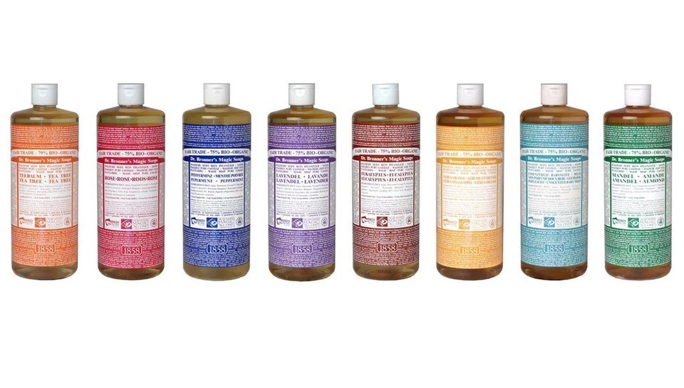 Dr Bronner Organic Moisturising Pure Castile Liquid Soap - All Sizes - Image 3 of 3