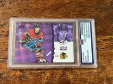Lukas Reichel IP Signed UD Ice RC Card PSA DNA Coa Slab Blackhawks Autographed