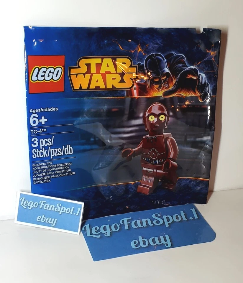 Lego Star Wars TC-4 PROTOCAL DROID Polybag Minifigure #5002122 RARE (NEW/SEALED) - Image 2 of 3