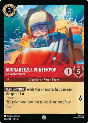 Lorcana TCG Adorabeezle Winterpop - Ice Rocket Racer 116/204
