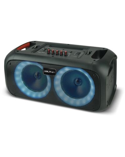 Dolphin SP-2600RBT Dual 6.5" Boombox Portable Party Speaker with Shoulder Strap - Picture 1 of 4