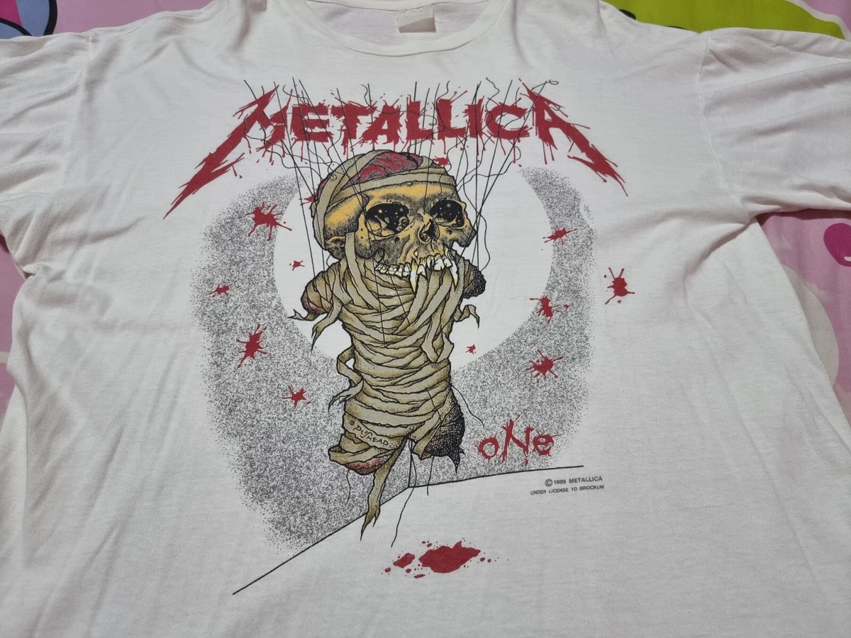 Rare Vintage Metallica One T Shirt Band Rock Heavy Metal Tee size
