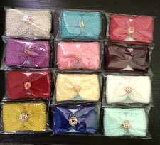 Knitted Coffee Cozy with Button - Hot Drink Sleeve - Lot of 12 - Handmade