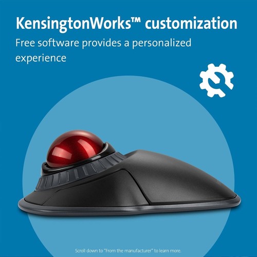 Dual Connectivity Orbit Wireless Trackball with Scroll Ring - Easy Navigation - Picture 10 of 11