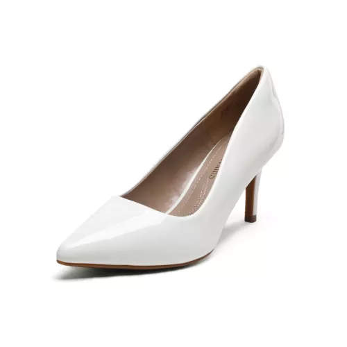 Zapatos sin cordones de tacón de aguja para mujer con punta para boda fiesta - Imagen 16 de 17