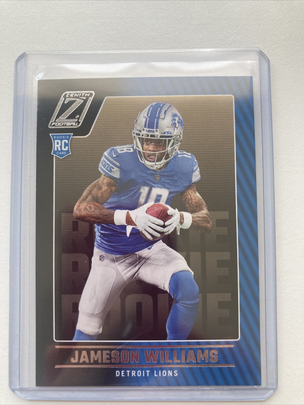 2022 Panini Zenith Jameson Williams Rookie RC Detroit Lions Football Card #108