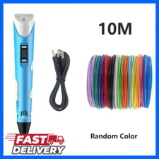 3D Pen Drawing Printing For Kids With LCD Screen Compatible PLA Filament Set Kit