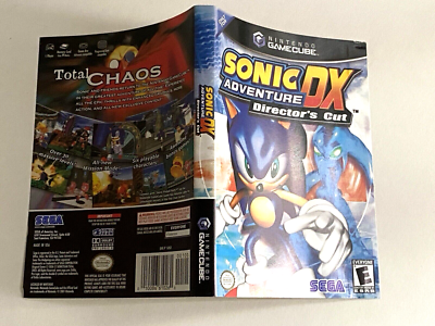 Sonic Adventure DX Case Only NO GAME Nintendo GameCube Black Label