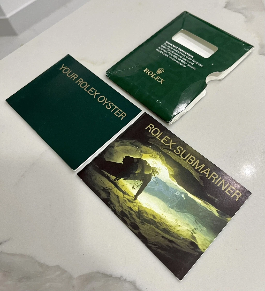 Rolex submariner best sale booklet