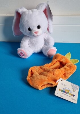 BUILD A BEAR HASE KANINCHEN FREUNDE MINI KLEIN POMMES NEU MIT ETIKETT PLÜSCH KAROTTE OUTFIT 