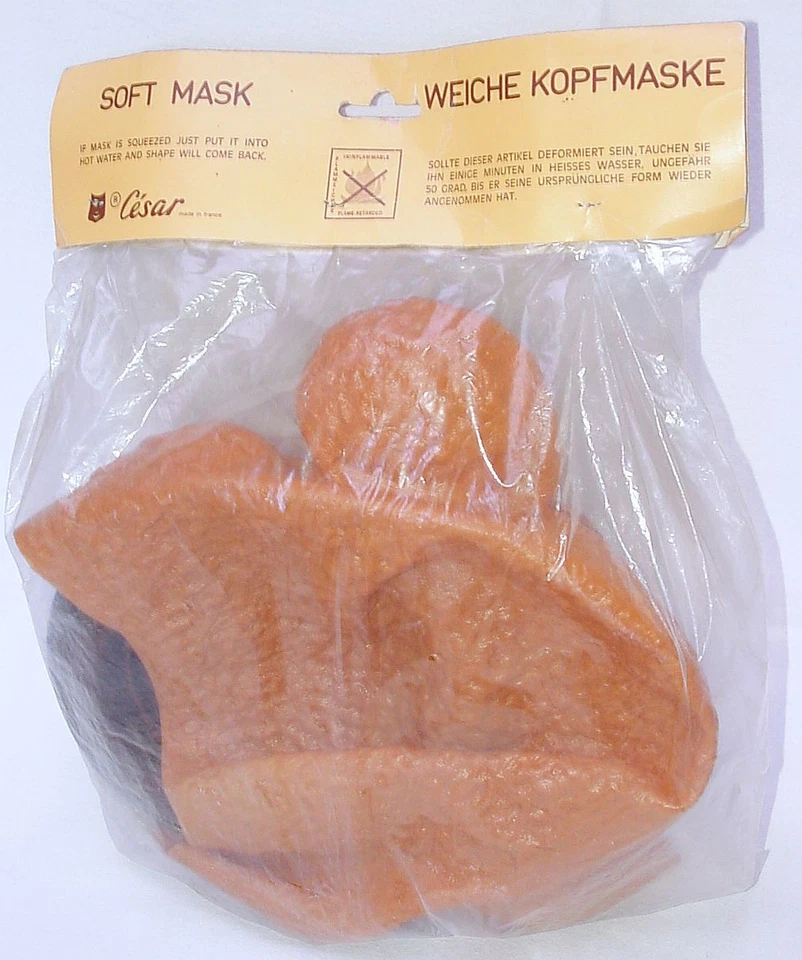 César France Jim Henson THE MUPPET SHOW FOZZIE BEAR HEAD MASK MIB`76 ULTRA RARE! - Image 3 of 3