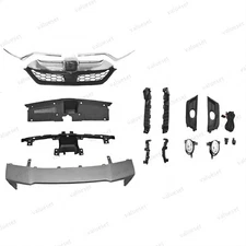 For CR-V 2017-2019 Complete Grille, Trim, Bumper Garnish & Fog Light Assembly