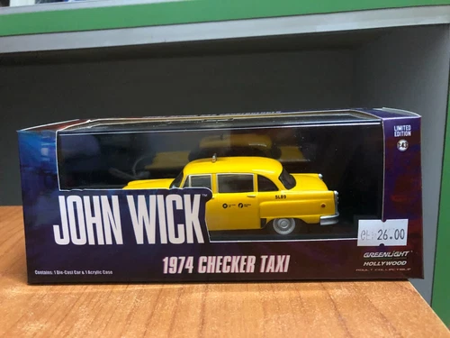 1/43 1974 John Wick Checker Taxi 86607 Greenlight