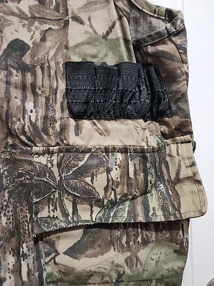 Vintage Sports Afield Realtree Camo Zip Shell Holder Hunting Shooting Vest Men L - Image 2 of 4