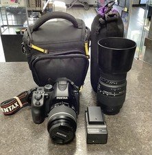 PENTAX K-70 24MP DIGITAL DSLR WIFI CAMERA W/TWO LENSES QCP003798 