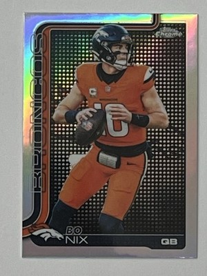 BO NIX 2025 Topps Chrome Lightboard SSP Denver Broncos Refractor