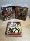 Sony PS3 Guitar Hero Games Lot Of 3: Aerosmith, Guitar Hero 3, World Tour
