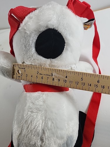Vintage 2014 Peanuts Snoopy Plush Pouch Backpack Bag Sack Stuffed FAB Starpoint - Picture 20 of 20