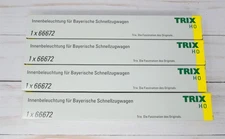 4 x Trix 66672, Lighting Kit (See Description for Cars This Fits), HO Scale