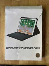Universal 10" Bluetooth Keyboard Case Wireless Tablet Folio Black For ipad