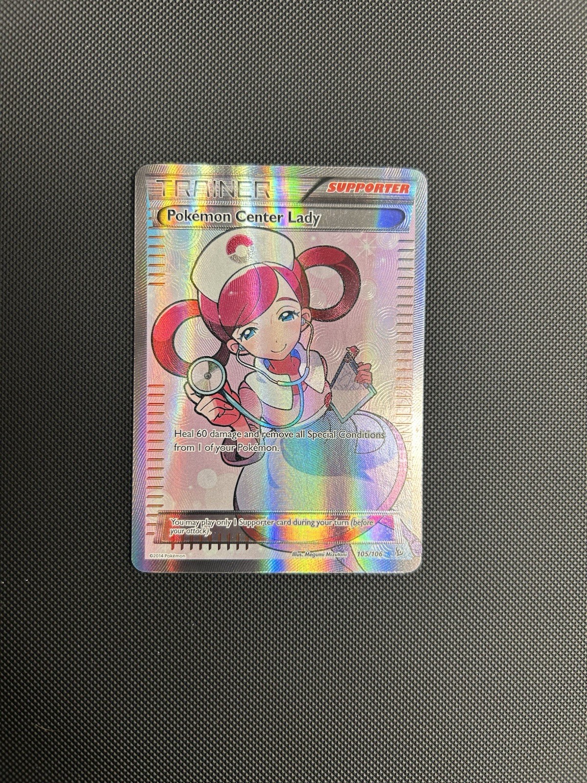Pokemon Center Lady Full Art - 105/106 - Flashfire - Pokemon Card