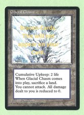 (152D) CCG MTG "ICE AGE" Card UNCOMMON Glacial Chasm