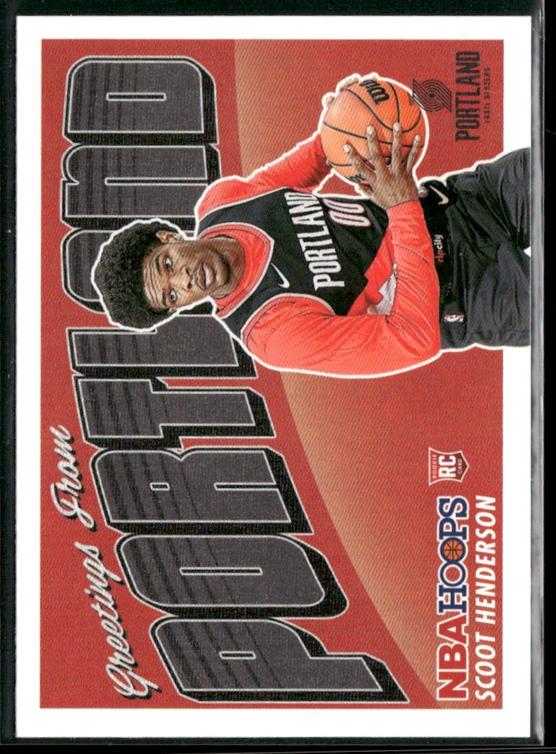 2023-24 Hoops #3 Scoot Henderson Rookie Greetings