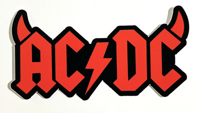AC/DC - Die Cut LARGE Sticker Decal Music Band Rock ACDC