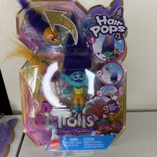 Trolls Band Together Branch Small Doll Figure Hair Pops - 9 Pieces Dreamworks
