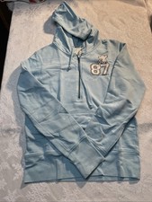 Adult Women's Aeropostale M Pink Full Zipper Hoodie Sweater Thin 1987 Logo