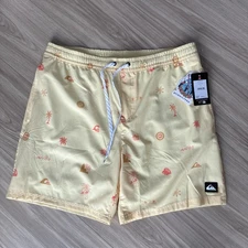 Quicksilver Board Shorts Size Large With Pockets 