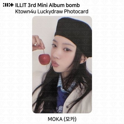 ILLIT 3rd Mini Album Bomb Ktown4u LuckyDraw Photocard WONHEE MOKA