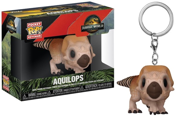 Funko Pocket Pop*Keychain*SchlüSselanhäNger*Aquilops*Jurassic World: Rebirth*Neu-image