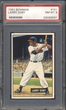 1951 Bowman Baseball Larry Doby #151 PSA 8 INDIANS NM-MT HOF (PSA SET BREAK)